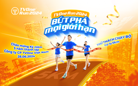 TVOne Việt Nam tổ chức giải chạy bộ chào mừng kỷ niệm 5 năm ngày thành lập công ty